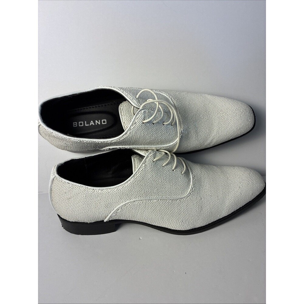 Bolano Men's Lace Up Dress Shoes Size 13 Sequin Fancy